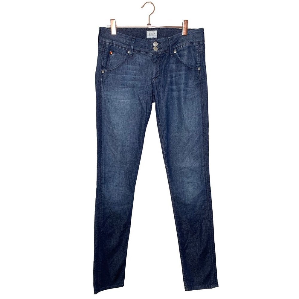 Hudson Collin Flap Skinny Jeans in Crete Dark Wash W422TIL Tencel Size 26 - Picture 3 of 10